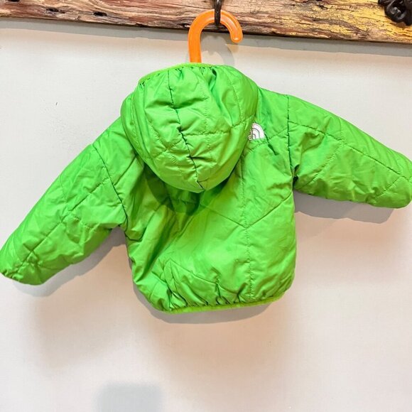 The‎ North Face Infant Reversible Insulated Jacket 3-6M Green & Camouflage - Picture 4 of 7